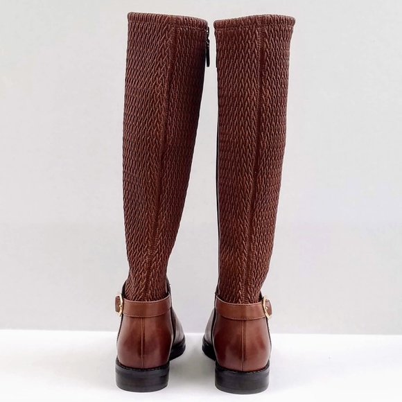Cole Haan Brown Leather Leela Grand OS Knee-High Riding Boots Size 5 - Picture 4 of 9